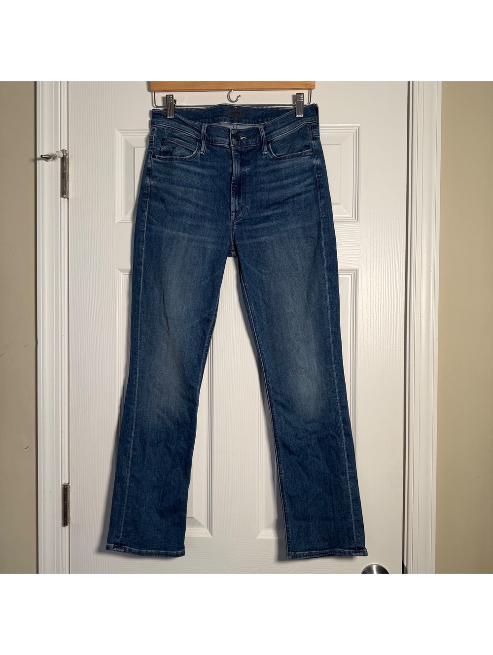 MOTHER Size 29 The Mid Rise Dazzler Ankle Jeans In Color Wash Wish On A Star